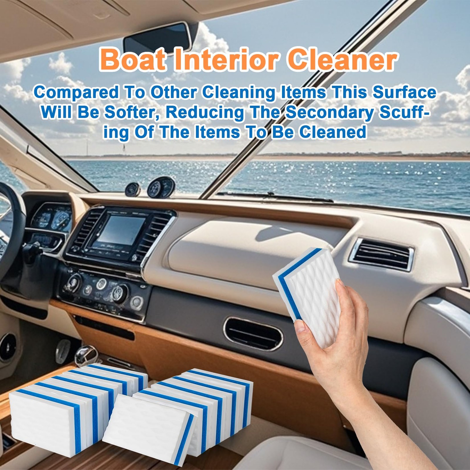 10PCS Boat Scuff Erasers RAINFLOW Boat Wipes Boat Accessories for Women and …