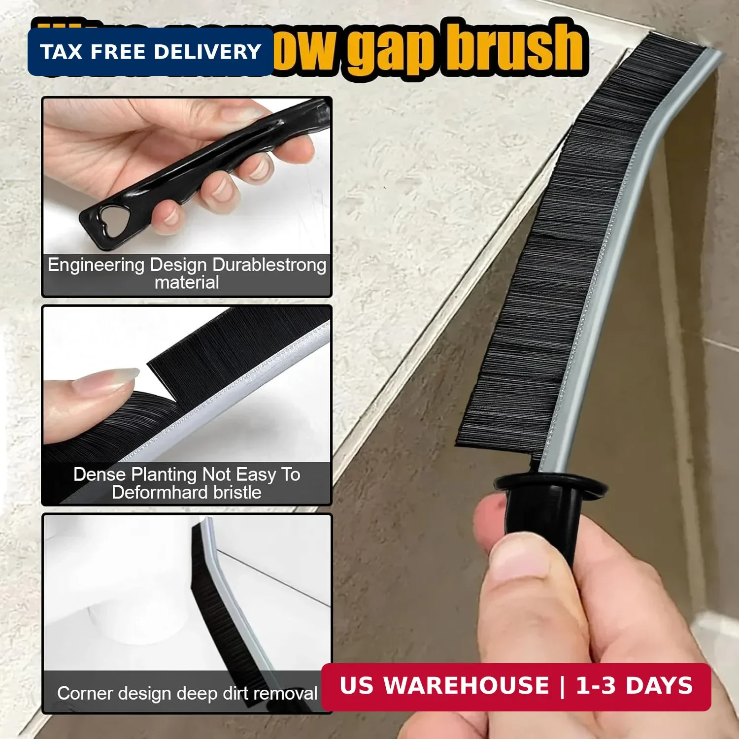 12pcs Crevice Cleaning Brush, Straw Cleaner Brush, Hard Bristle Grout Brushes fo