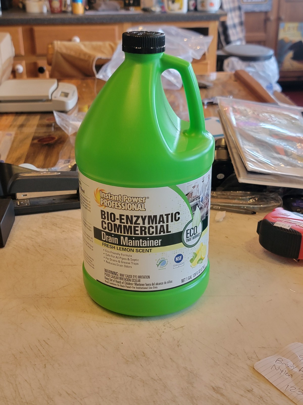 Instant Power Professional 8881 Drain Cleaner, Jug, 1 Gal, Lemon. FreeShipL48