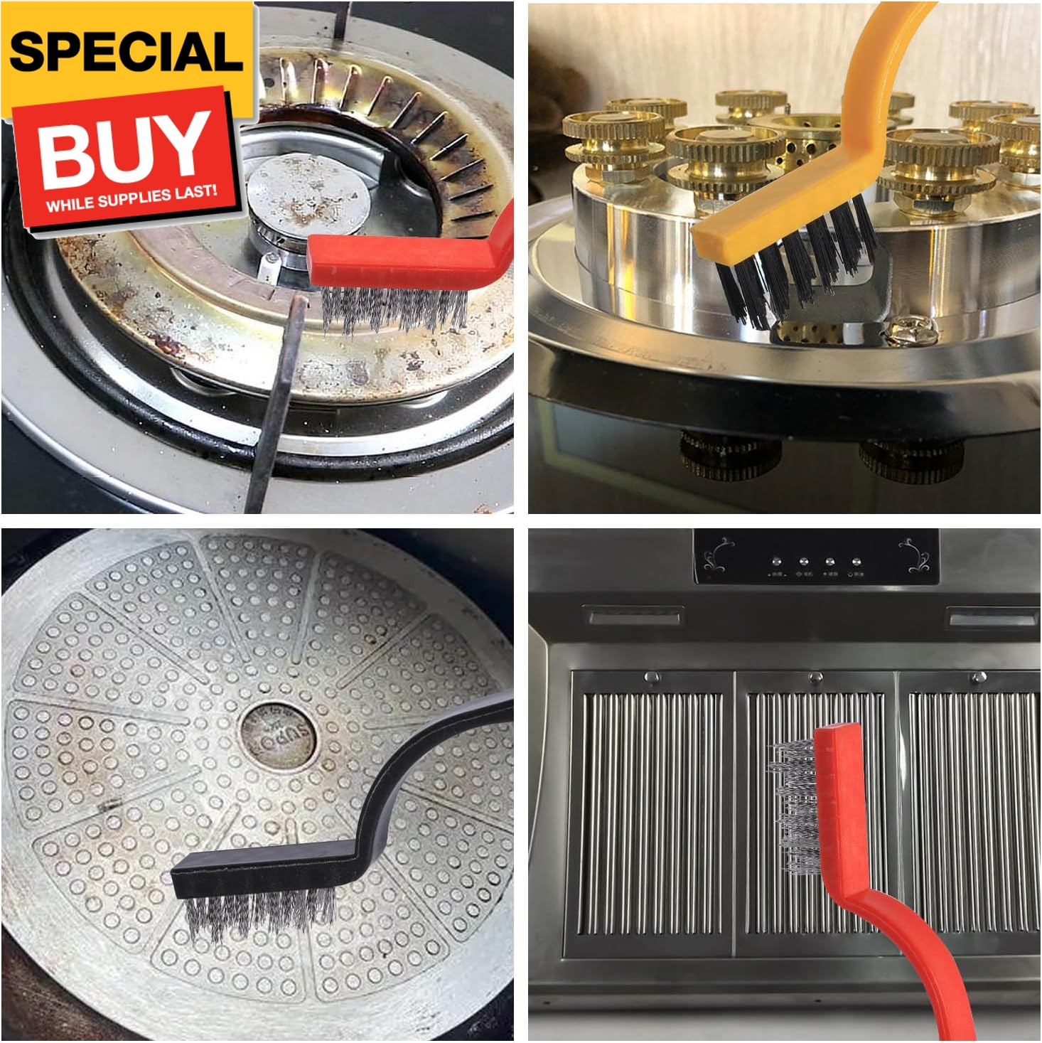 13pcs Household Cleaning Tools 2 in 1 Groove Cleaning Brush Window Track Cleanin
