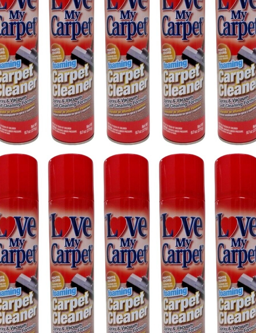 ( LOT 10 ) Love My. Carpet Foaming Cleaner, Fights Odor, Spray & Vacuum 9.7 OzEa