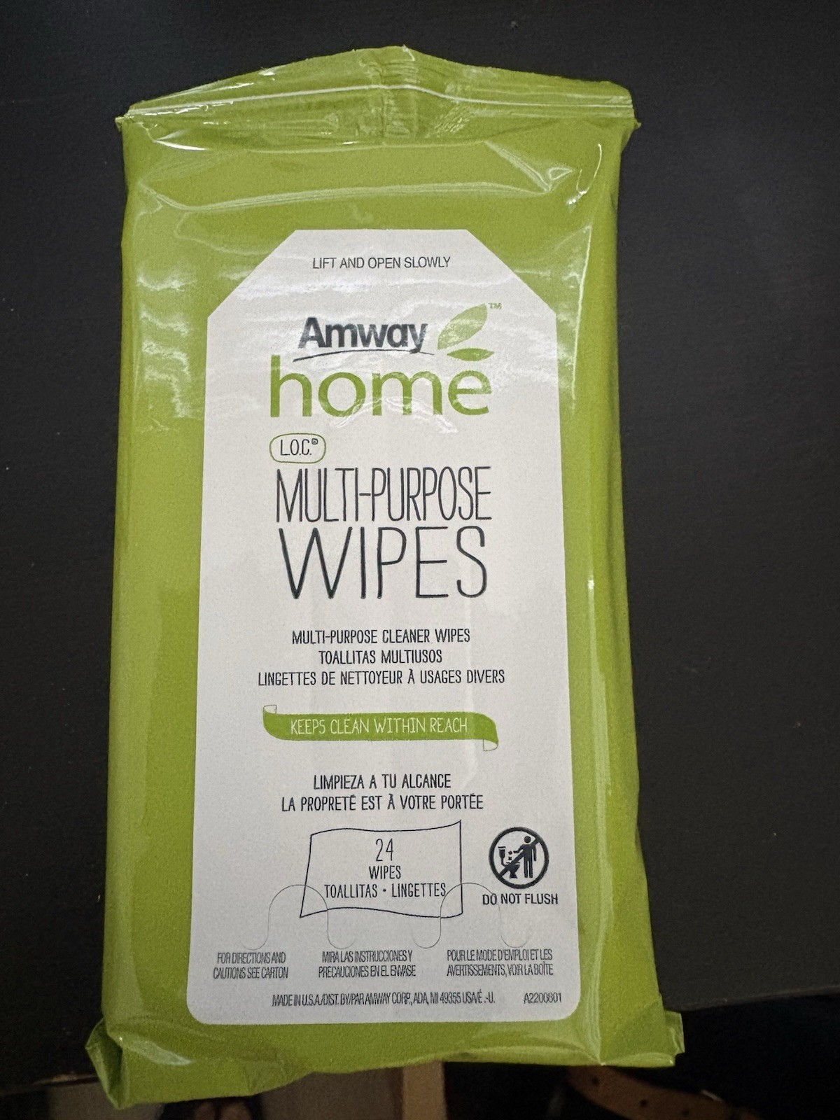 Amway Home L.O.C. Multi-Purpose Wipes 96 Count, Four 24-Pack