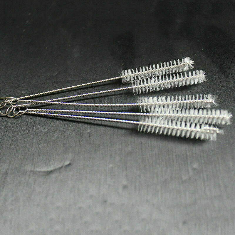 100Pcs/Set Cleaning Brush for Bottle Pipe Stainless Steel Nylon Straw Cleaners
