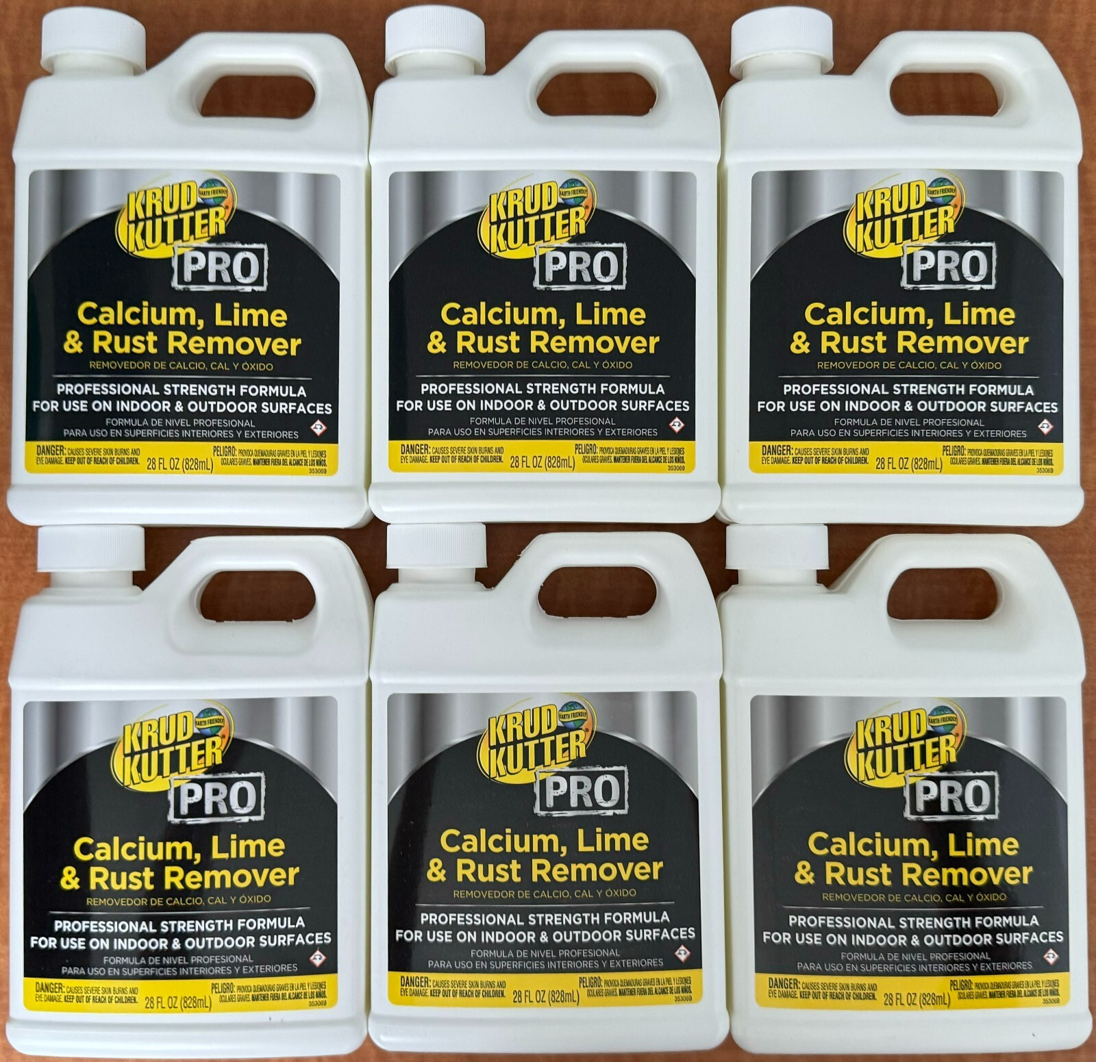 Pack of 6 Krud Kutter Pro 352250 Calcium, Lime & Rust Remover 28oz Each