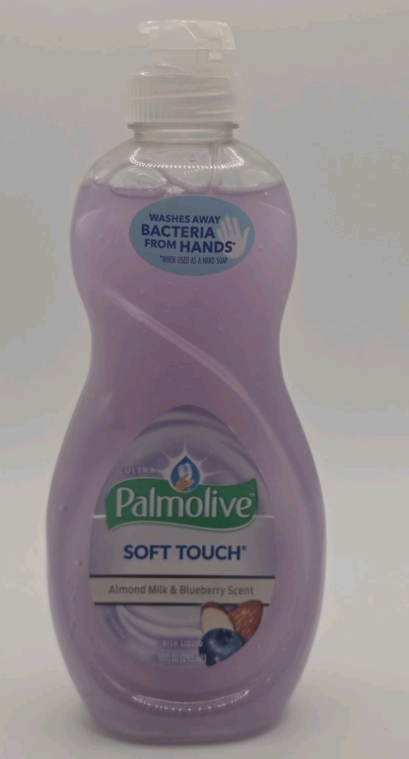 Palmolive Ultra Soft Touch Dish Soap, Almond Milk and Blueberry 10 fl Oz HTF