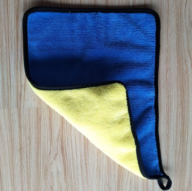 Two-color Double-sided Car Dual-use Cleaning Micro Fiber Towel No Scratches