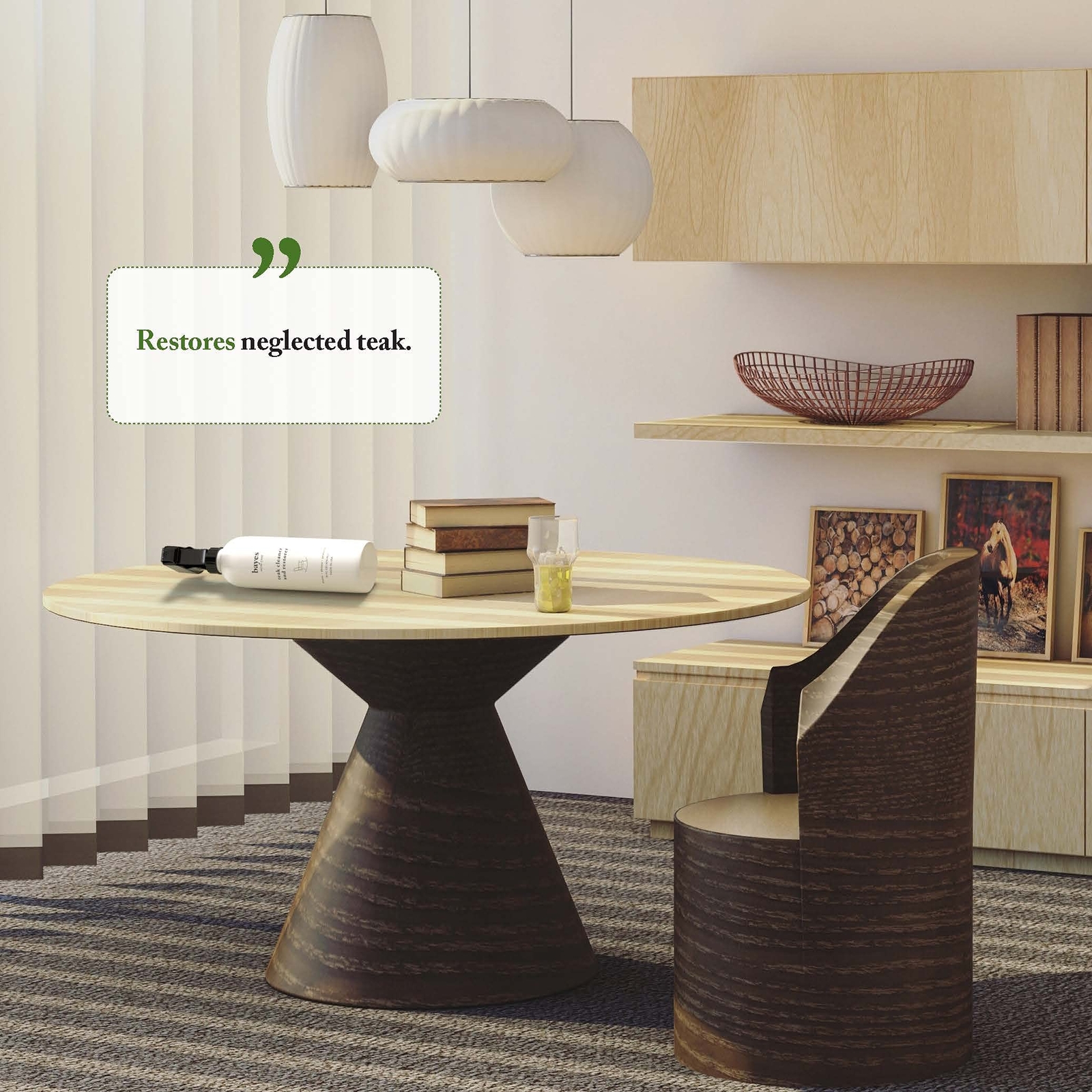 High Performance Teak Cleaner & Restorer Cleans Shines And Protects Maintains Fi