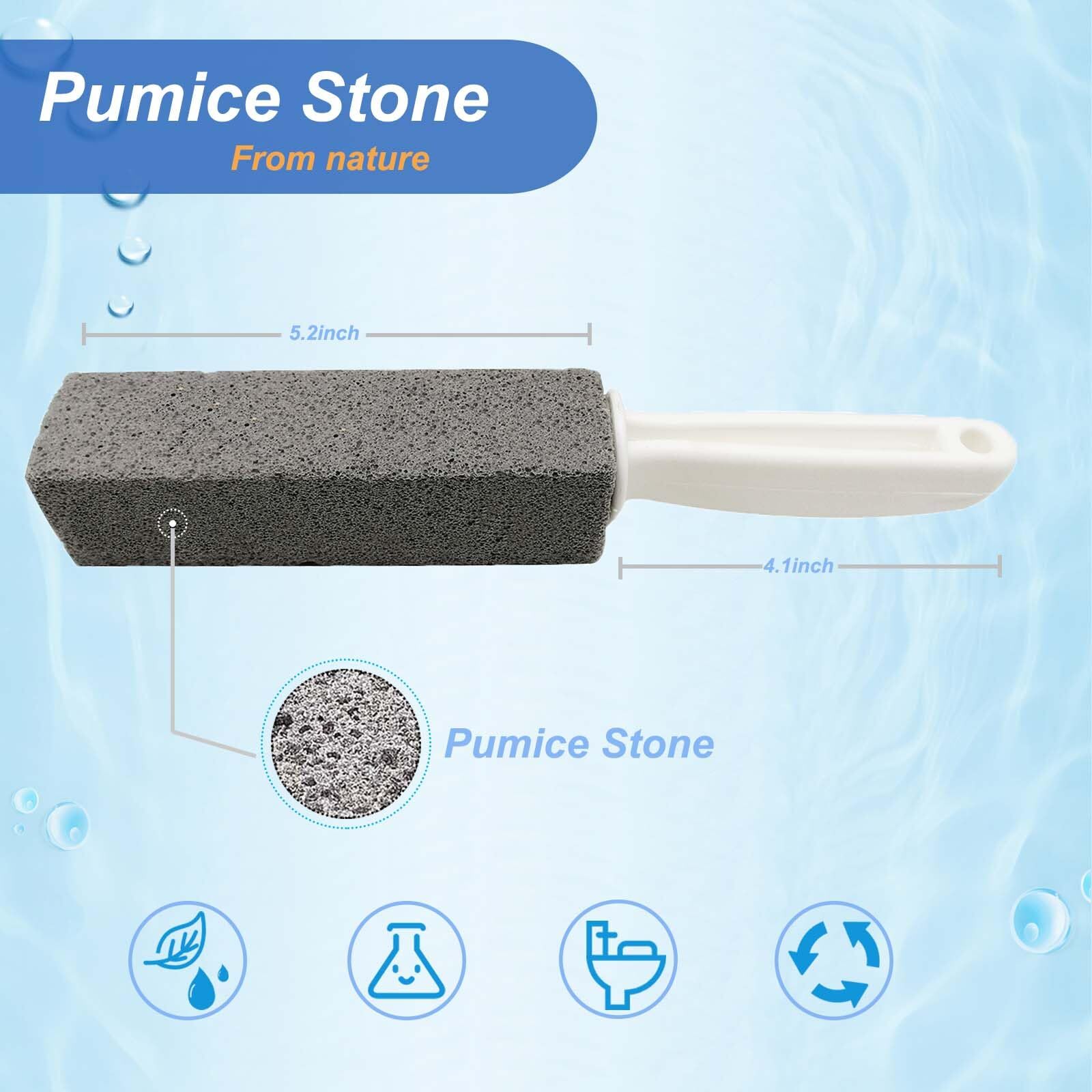 8 Pack Pumice Stone For Toilet Cleaning With Handle Pumice Scouring Stick For Ho