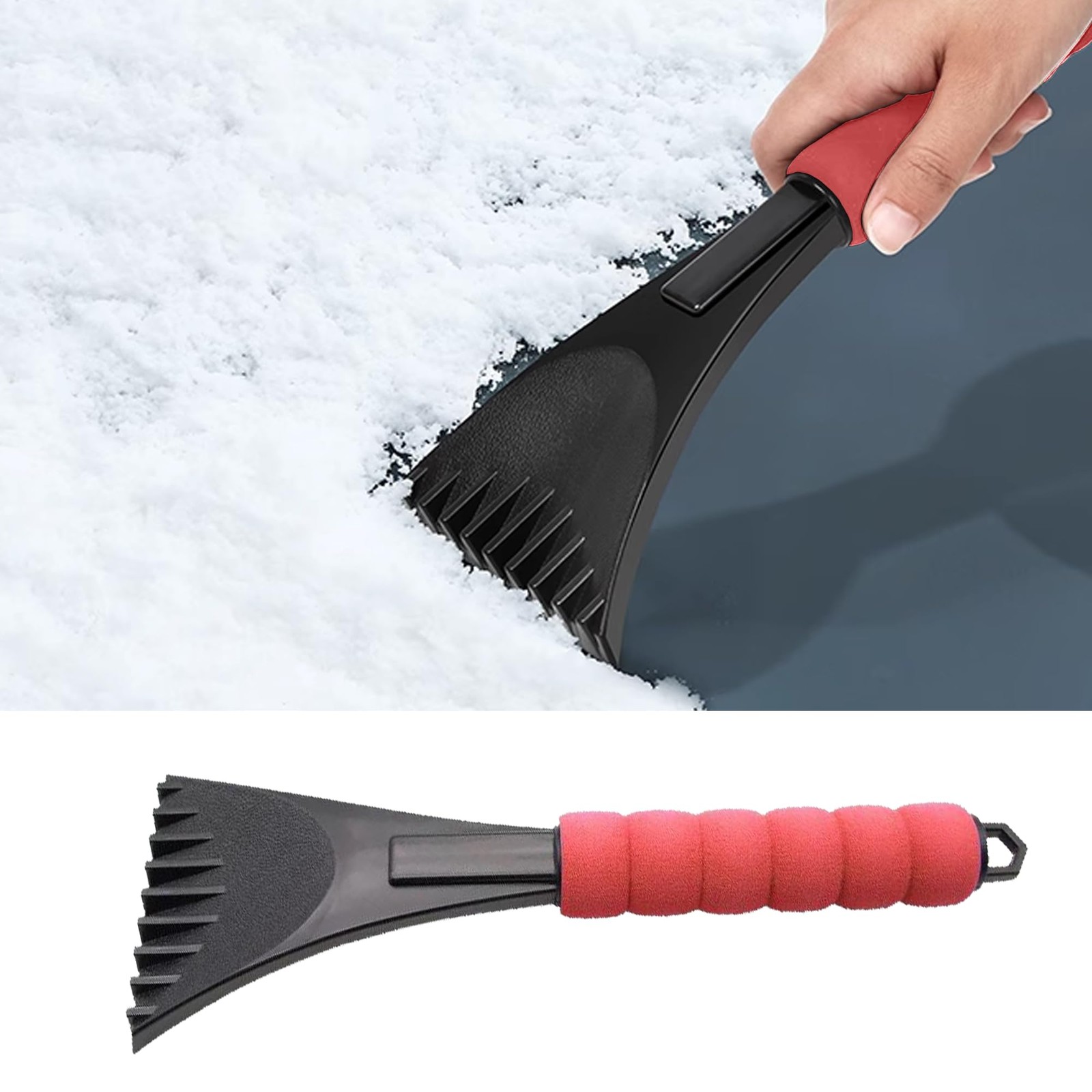 Auto Windshield Ice Scraper with Foam Handle Snow Frost Ice Removal Tool