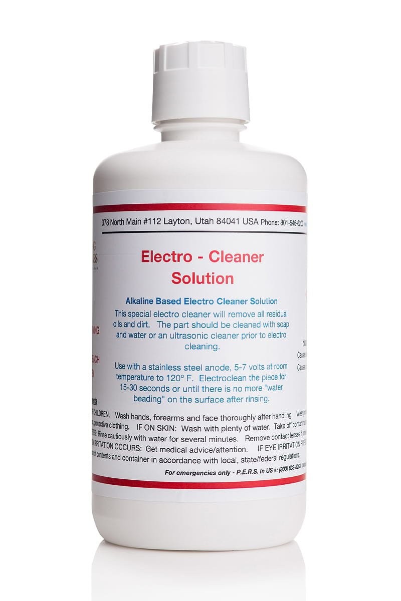 32 oz/1 Liter – Electro – Cleaner Solution – Bath or Brush Electroplating Suppli