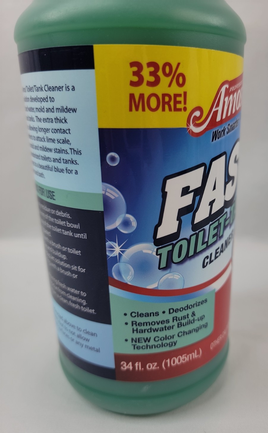 Professor Amos FAST Toilet &Tank Cleaner 34 oz NEW SEALED