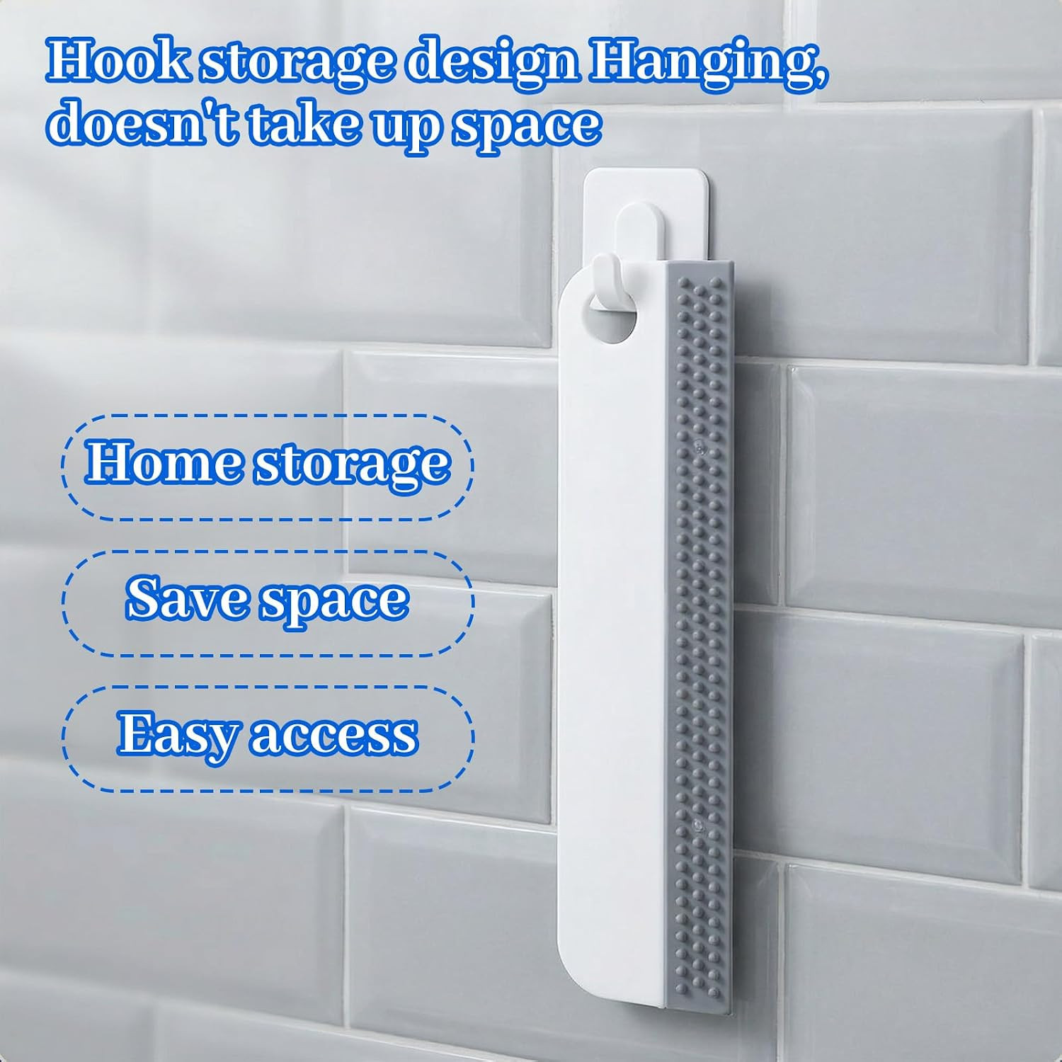 2 PCS Mini Squeegee, Soft Rubber Window Squeegees All-Purpose Sink Squeegee