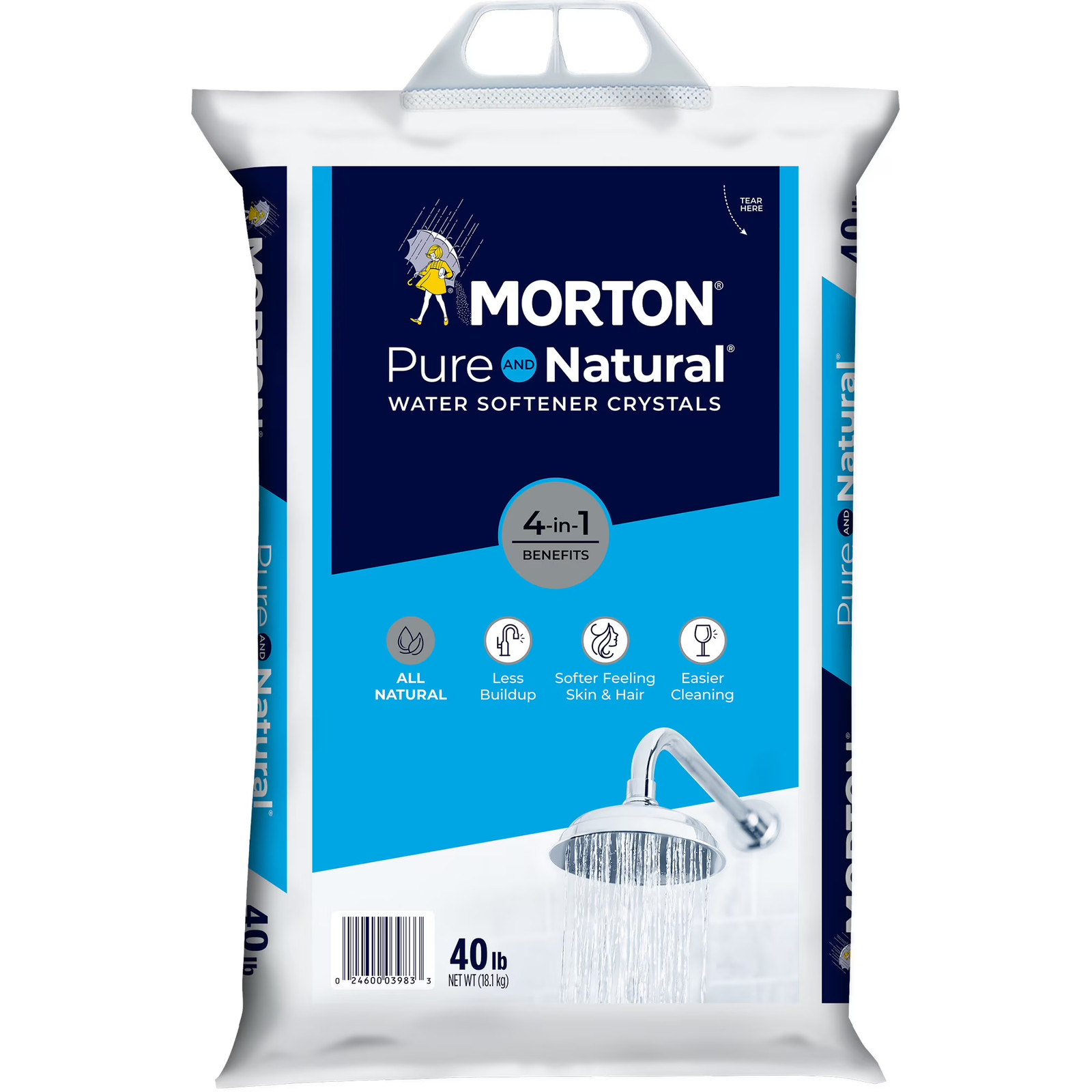 (4 Pack) Water Softener Salt Crystals High Purity 40 lb Bags 160 lb