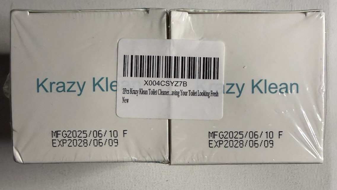 2 Pack Krazy Klean Magic Bottle Toilet Bowl Cleaner 8.81 Oz/ea