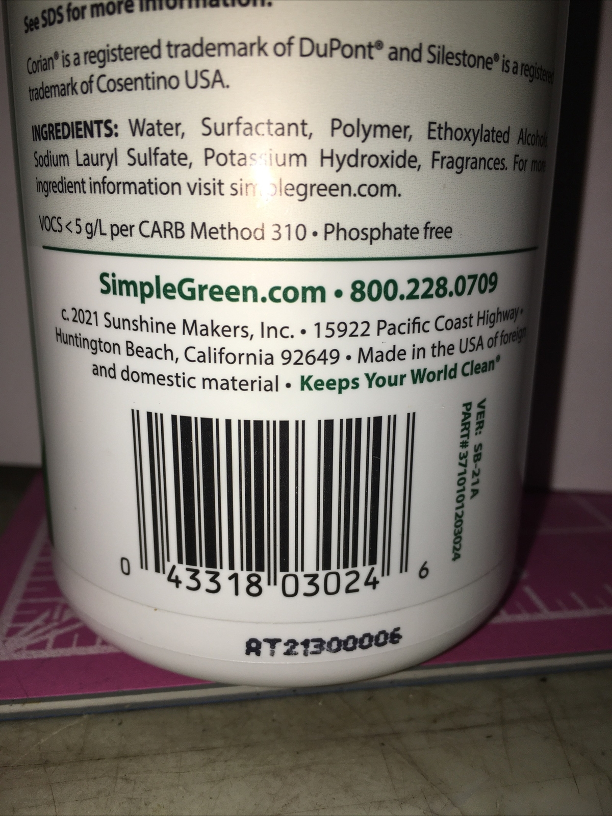 Simple Green Granite & Stone Daily Cleaner, Trigger Spray Bottle 24Oz 👀GR8 BUY