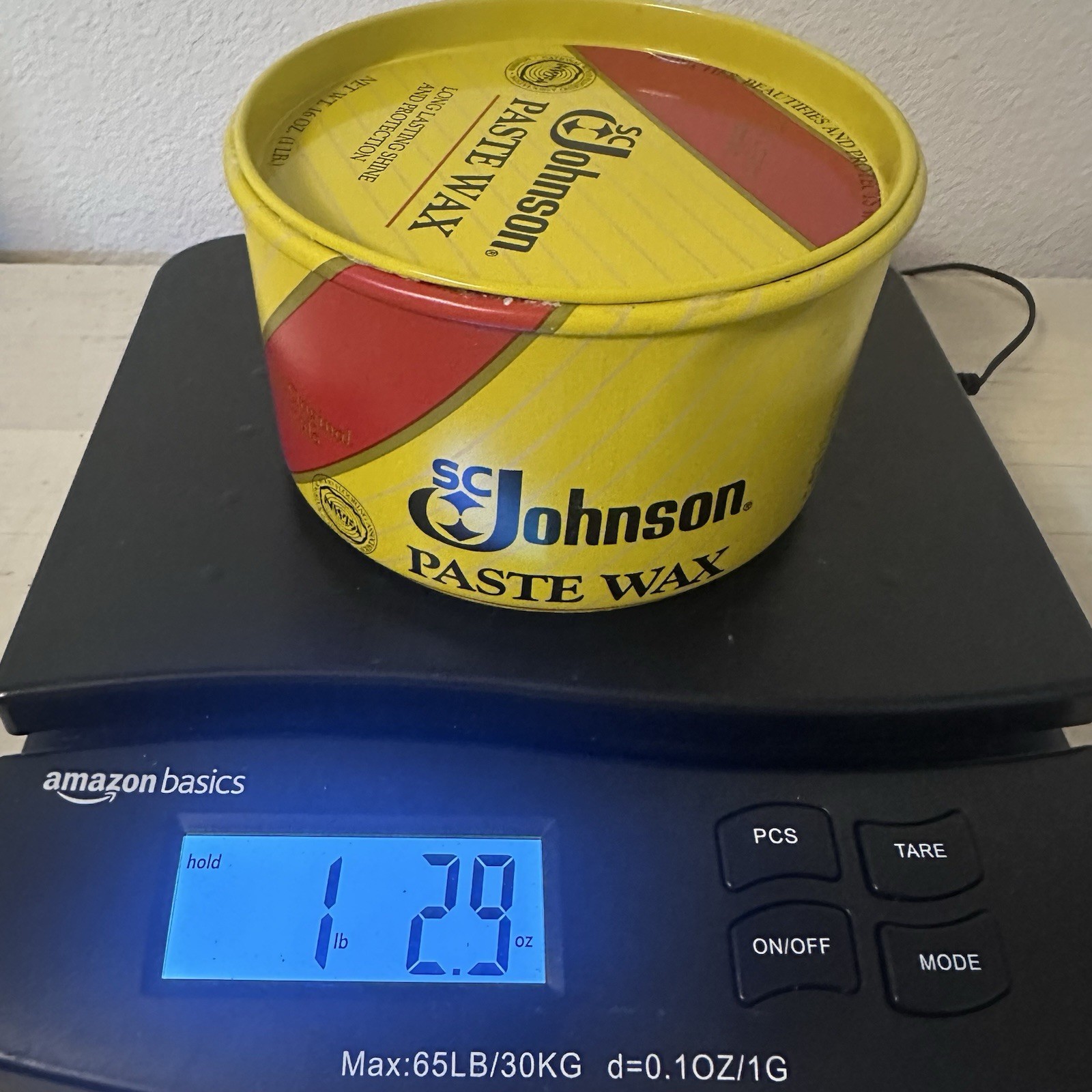 SC Johnson Paste Wax The Original Formula Discontinued Used Almost Full