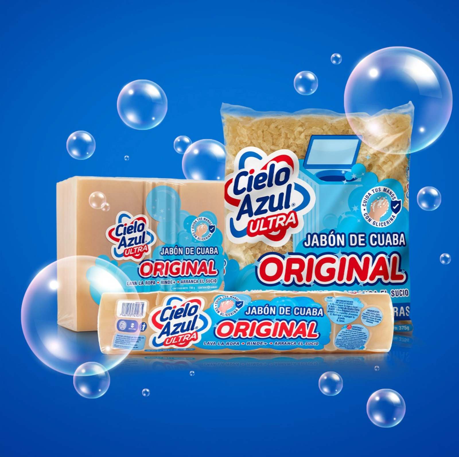2 x 5 Packs Jabón Cuaba Cielo Azul Floral Scent