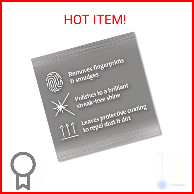 Weiman Products Stainless Steel Wipes 30 Count (Pack of 1)