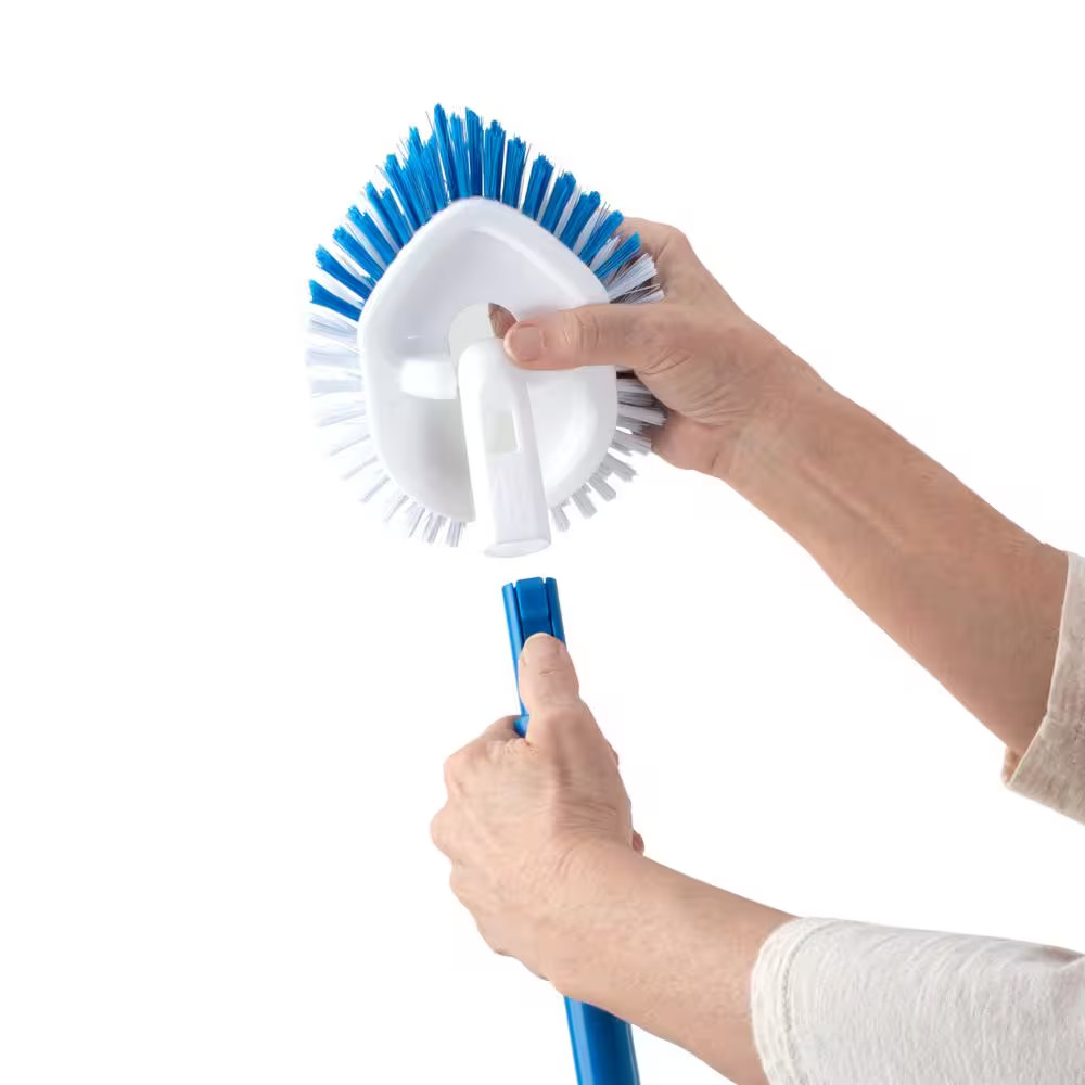 Clorox Tub Tile Scrub Brush Extendable Handle Shower Cleaner Grout Bathroom