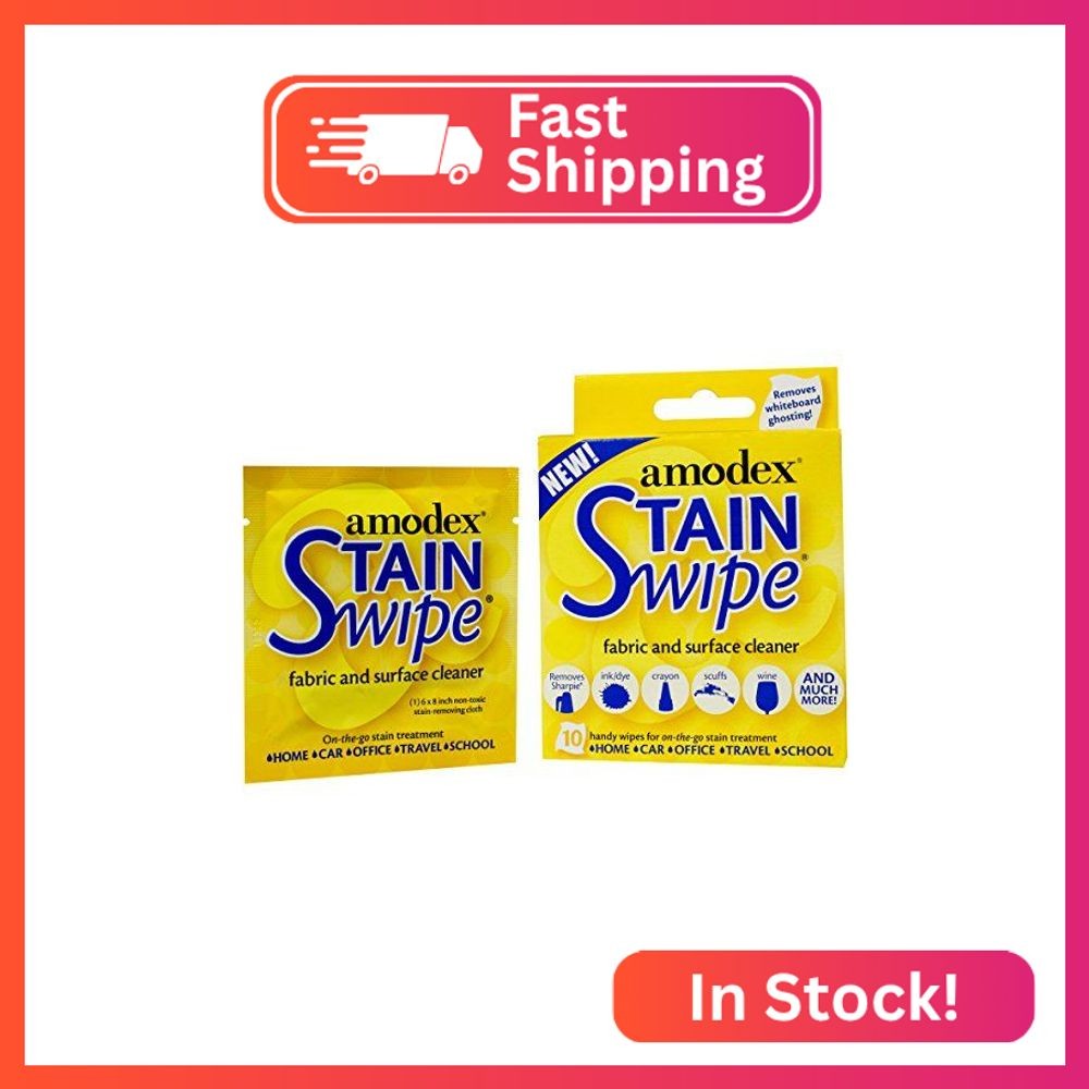 Amodex Products 10029 Stain Swipe Surface Cleaner Towelettes 10/Pkg