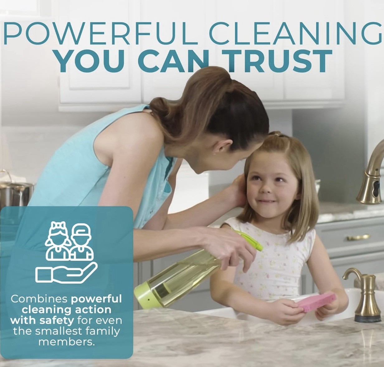 Multi-Purpose Natural Cleaner Kit w Adapter Prepper Supply Uses Salt & Water Eco