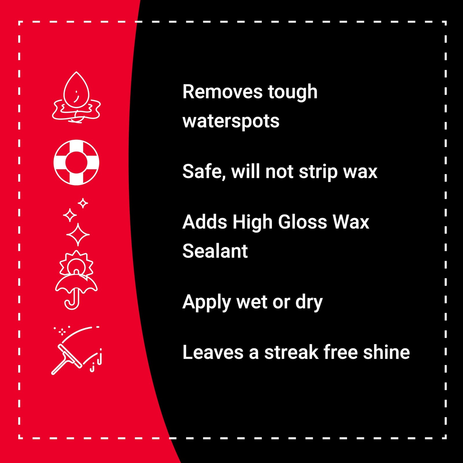 Bling Sauce Hot Sauce Hard Water Spot Remover with Wax Sealants, 32 oz