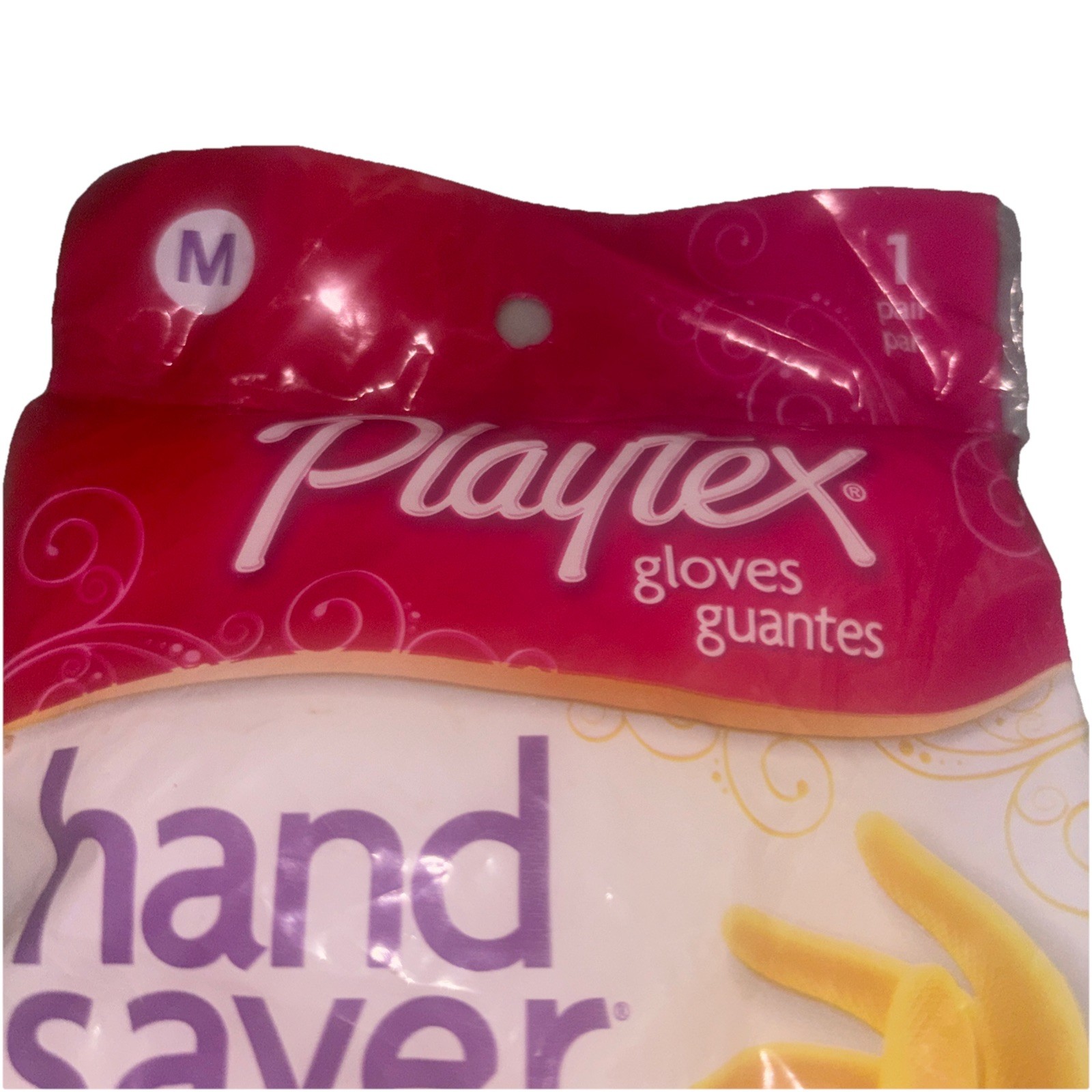 Playtex Gloves Hand Saver Every Day Protection Yellow Medium 2015 NISP
