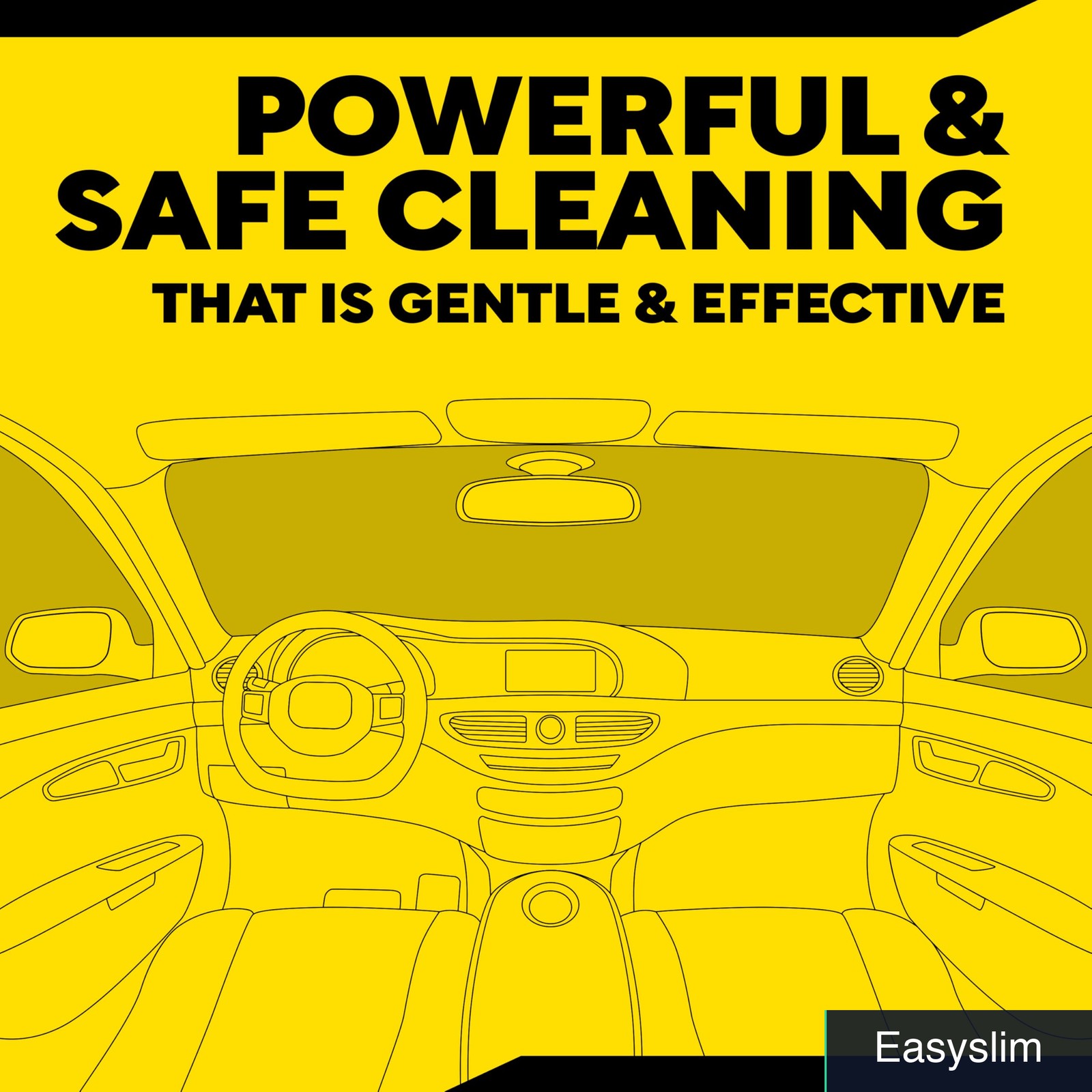 Car Interior Cleanser 24 Fl Oz Multi-Surface Plastic Leather Vinyl Rubber