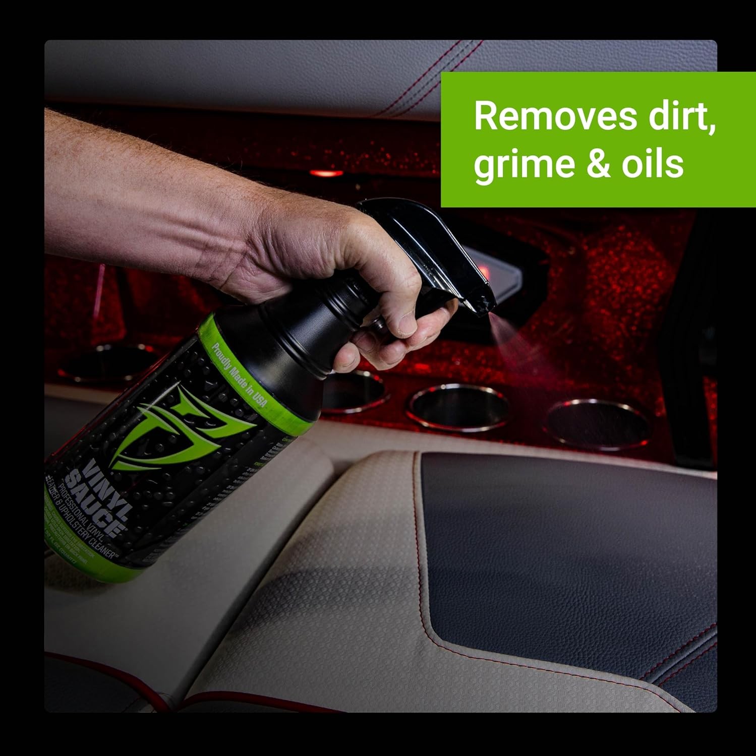 Boat Bling Vinyl Sauce Marine Vinyl Leather Cleaner 32 Oz Boat Upholstery