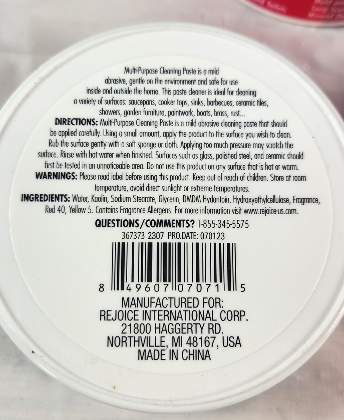 Multi-Purpose Cleaning Paste Compare to Pink Kitchen Bathroom 6oz (3 Pack)