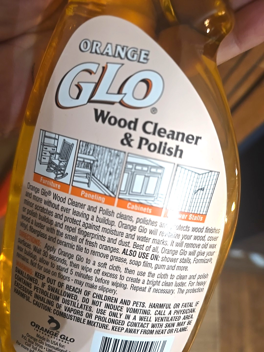 NOS 2002 Orange Glo Wood Cleaner 160x -Full sealed w/spray Nozzle-Littleton USA