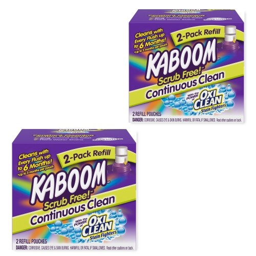 2 Pack Kaboom Scrub Free Toilet Cleaner Refill, 2-Count