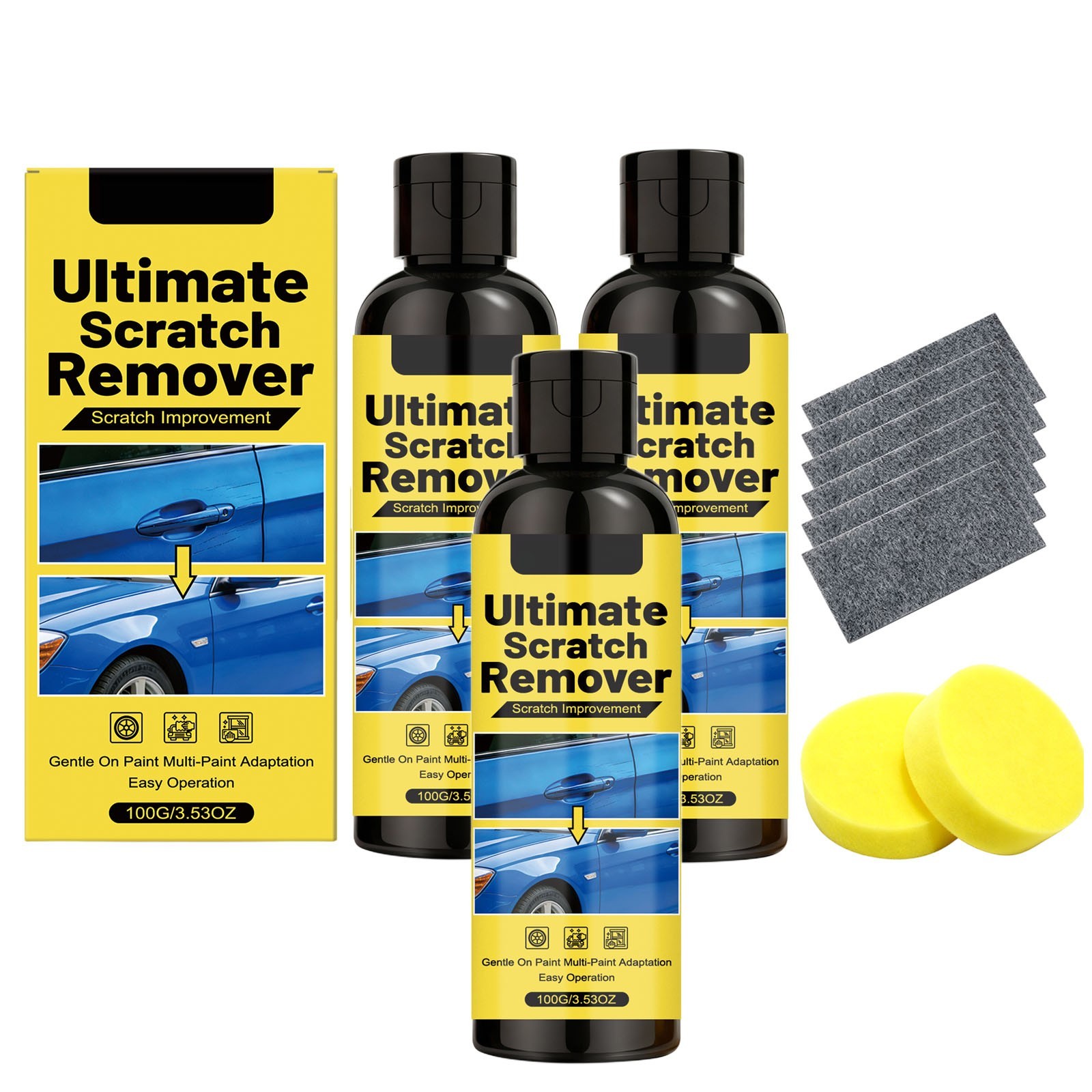 Car Scratch Repair Kit Nano Cloth Wipe off Abrasion Scratches Restore Original P