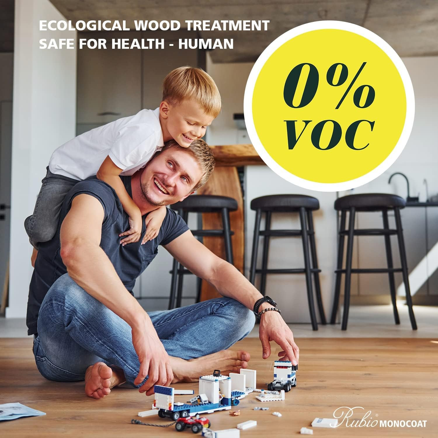 Rubio Monocoat Wood Oil Finish 175 Ft² – Pure | Oil plus 2C | Quick-Dry, Eco-Fri