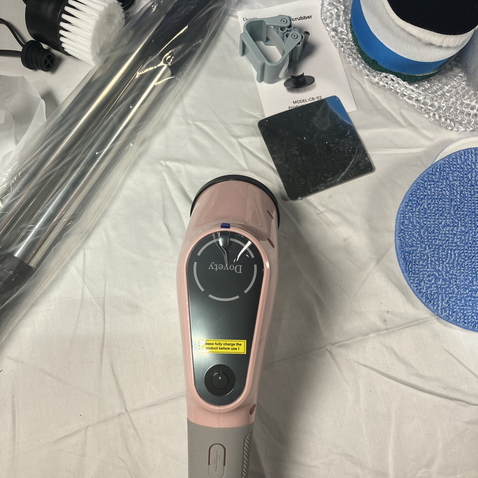 Dovety 9 In 1 Electric Spin Scrubber Cordless Cleaning Brush Scrubber CB-02