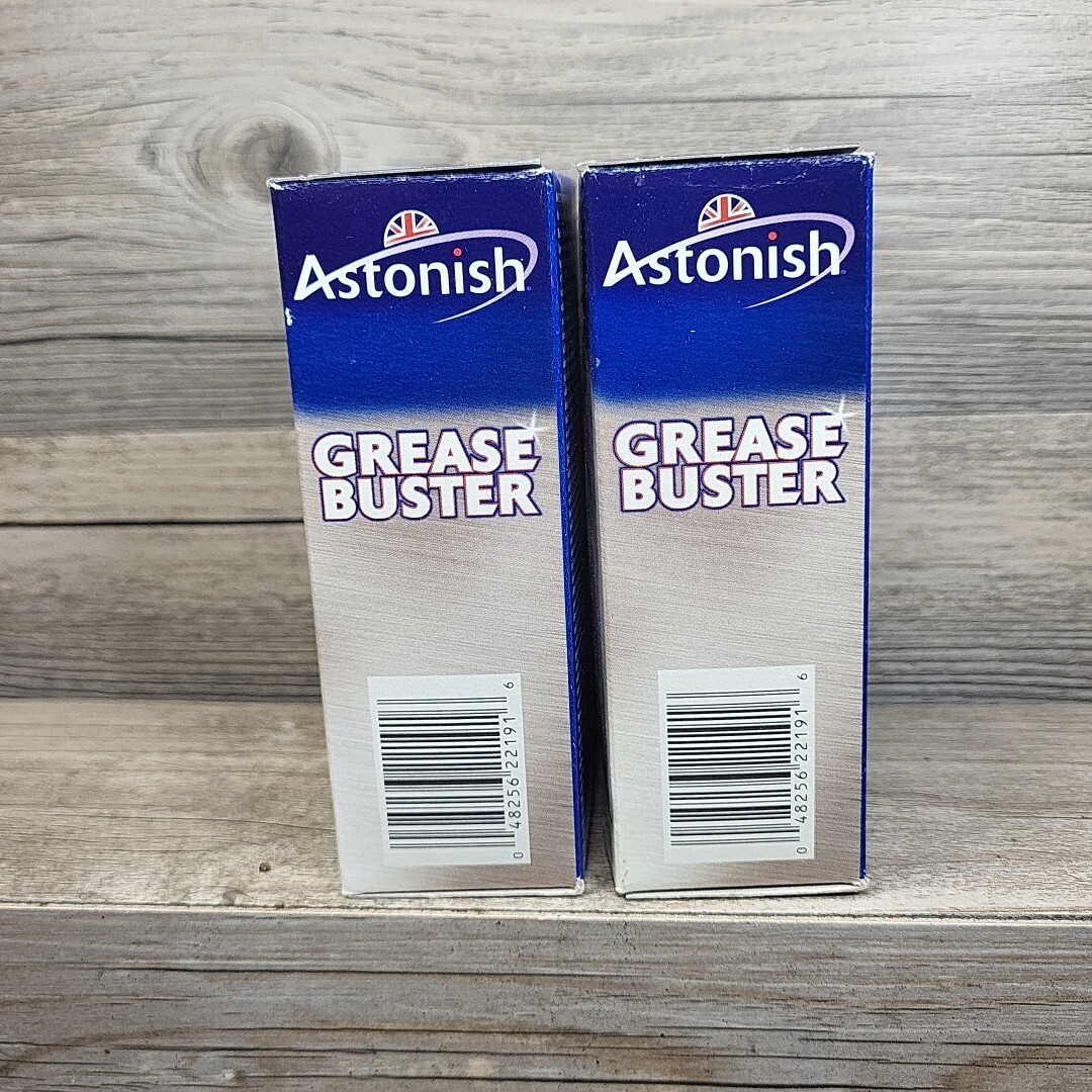 Lot of 2 Astonish Grease Buster Tablets (new) 5 tablets/box for pans rack fryers
