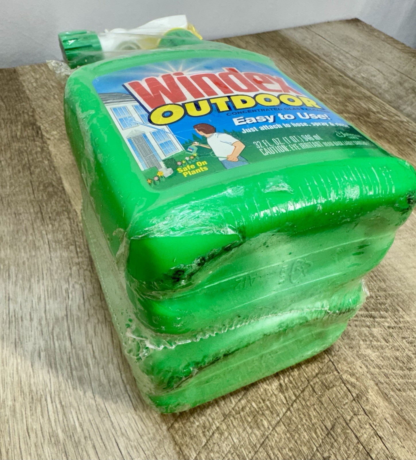 Windex Outdoor Concentrated Glass Cleaner 32oz + Refill Safe on Plants 1997 2Pk