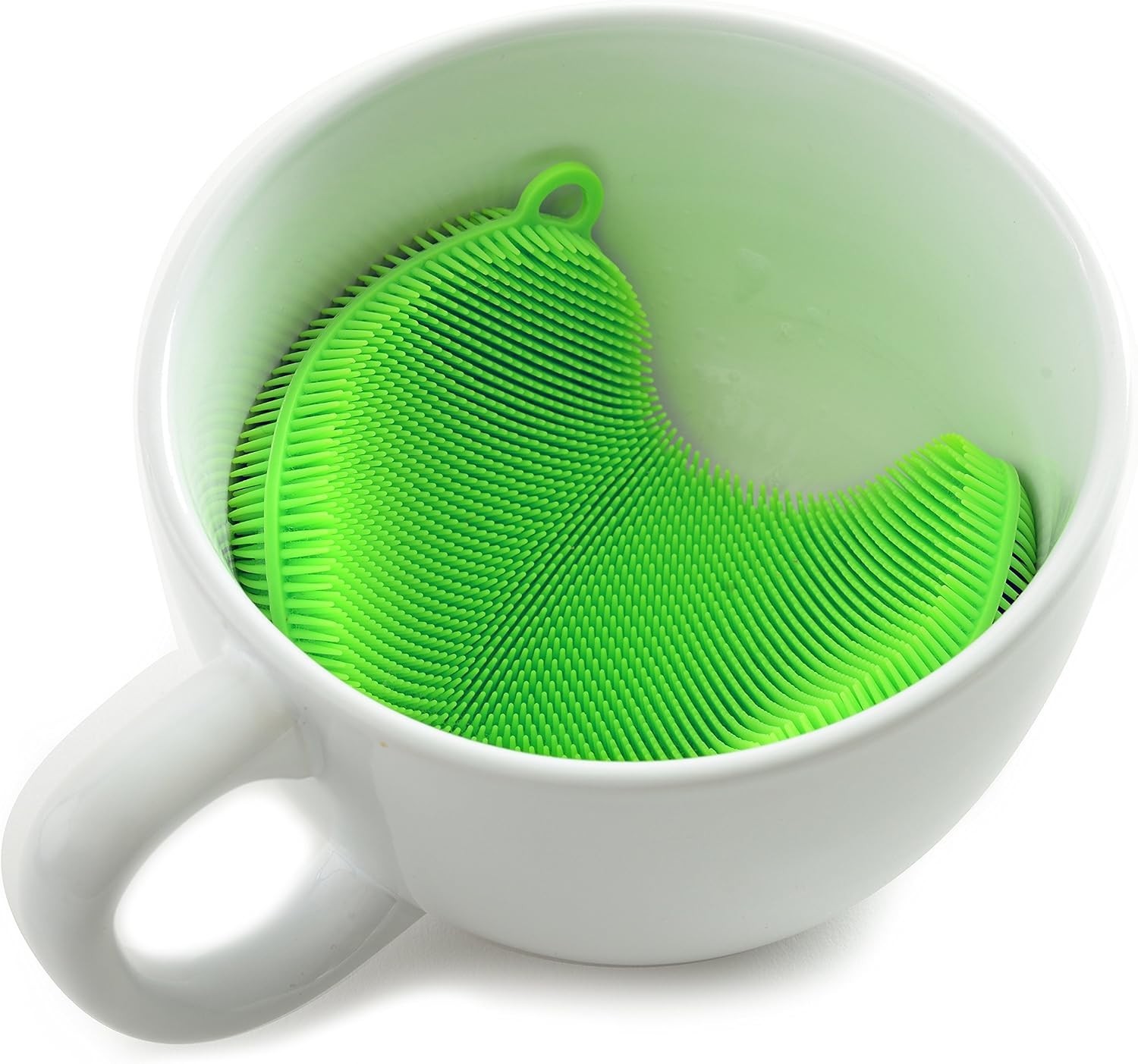 Versatile Double-Sided Silicone Dish Brush – Heat Resistant & Dishwasher Safe