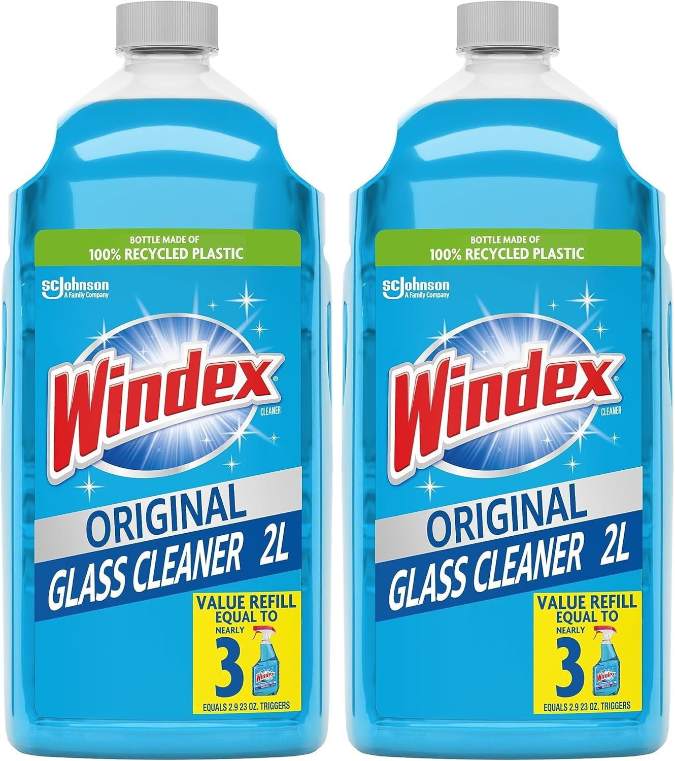 Glass Cleaner Spray Refill, 2L (Pack of 2)