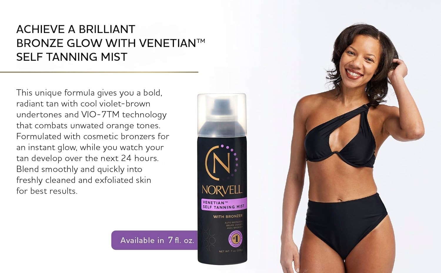 Norvell Venetian Sunless Self Tanner Mist 7 fl oz ?C Airbrush Spray Tanning Sol