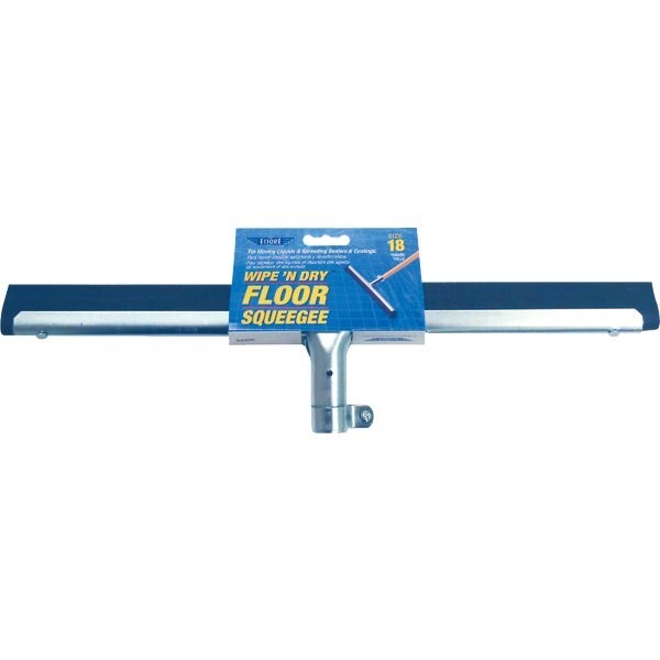 (12)- Ettore Wipe’n Dry 18 In. Straight Rubber Floor Squeegee. Model: 61018