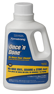 Armstrong 330408 Once ‘N Done Concentrated Floor Cleaner, 1 Gallon – Quantity 1