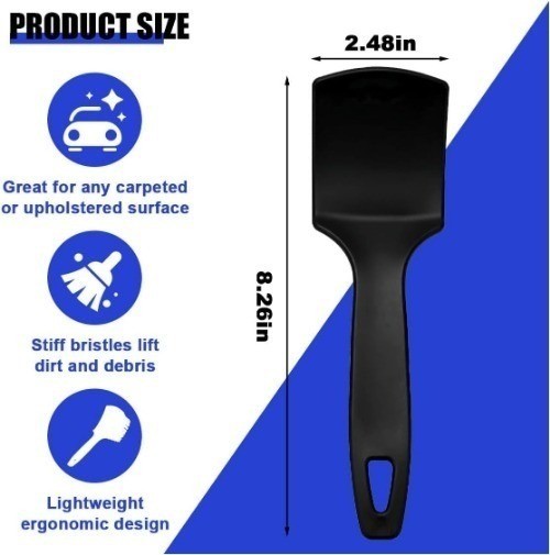 8.3×2.5 Inch Carpet Cleaning Brush, Scrub Brush for Floor Mats, Ca Color: Blue