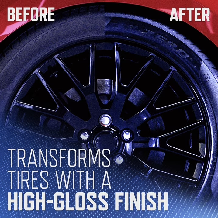 NEW,(2 packs) Mixed ceramic high gloss tire flash spray, 16 fluid ounces