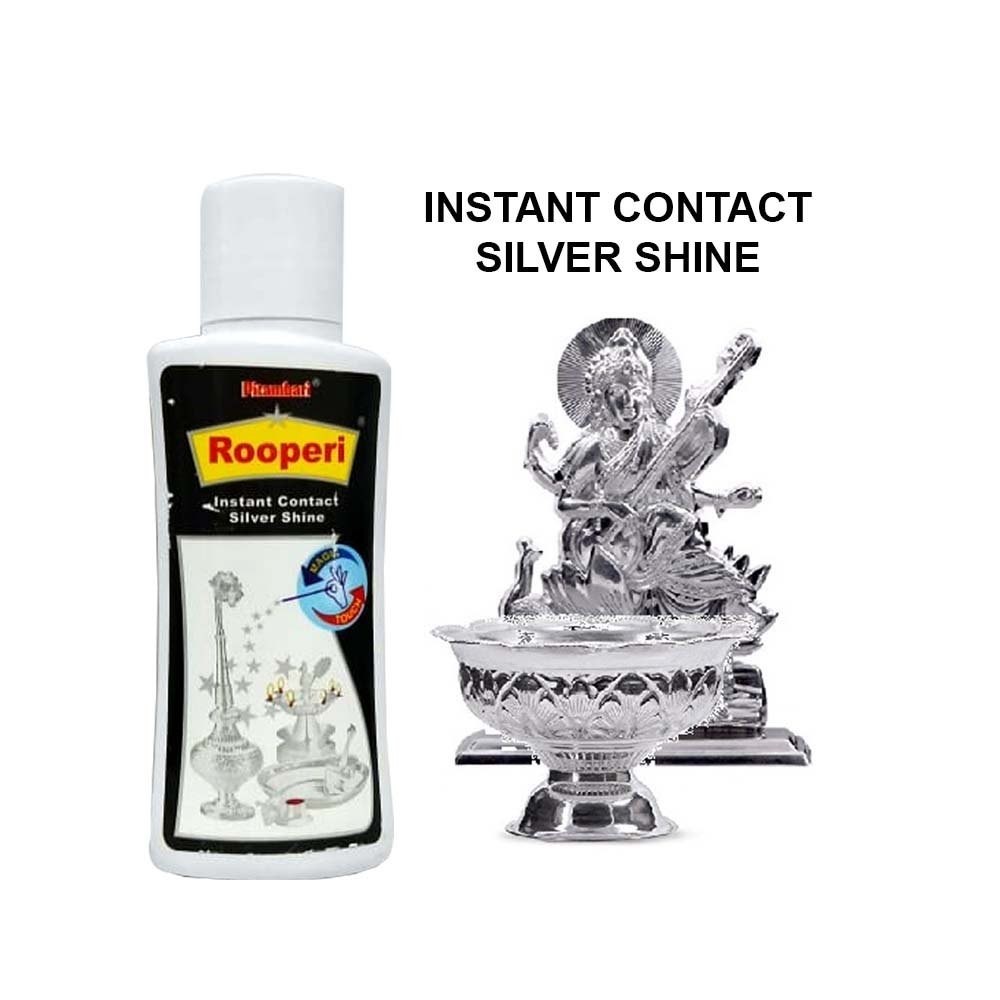 Pitambari Rooperi Silver Shiner Instant Cleaner 50ml Free DDP Ship to USA, 2x