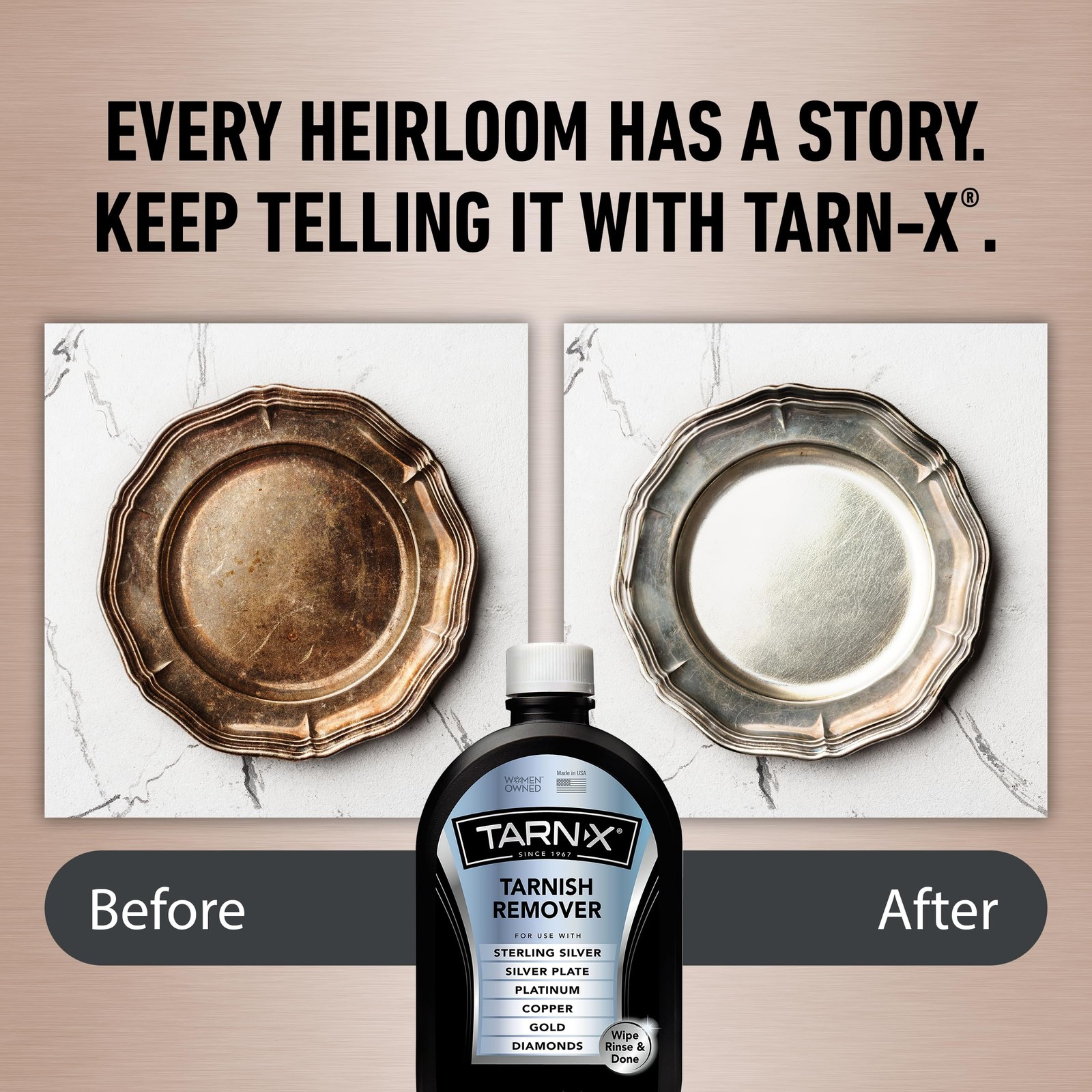 Tarnish Remover, 12 oz. Bottle, Platinum, Copper, Gold, Diamond, Silver Plate…