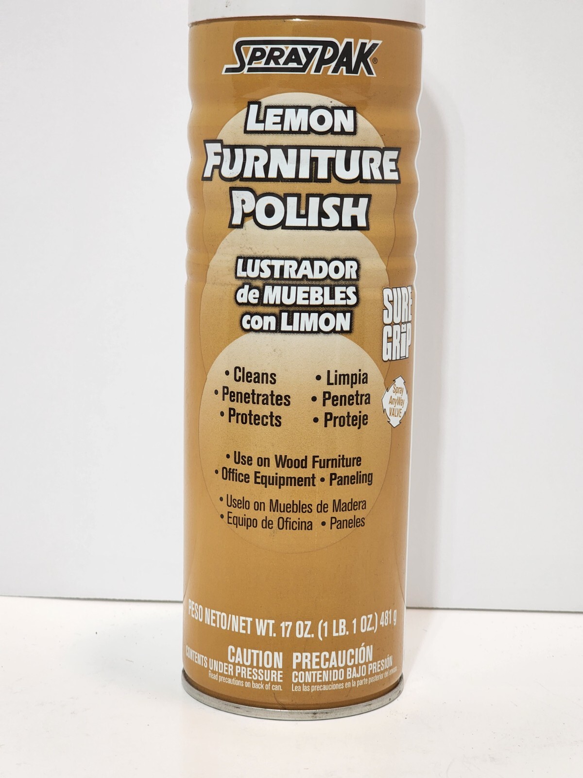 Chase SprayPAK Industrial Lemon Furniture Polish 17 oz Spray Can