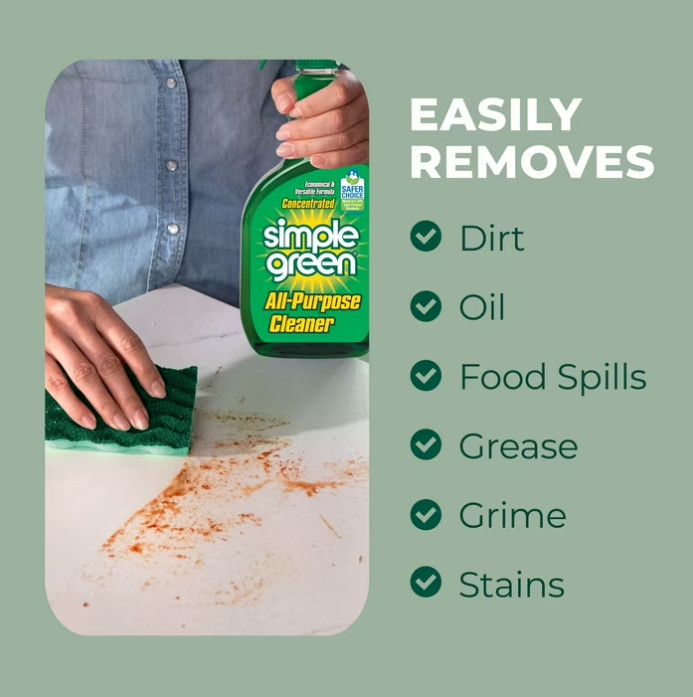 Simple Green 32 oz Concentrated All-Purpose Cleaner Heavy Duty Degreaser
