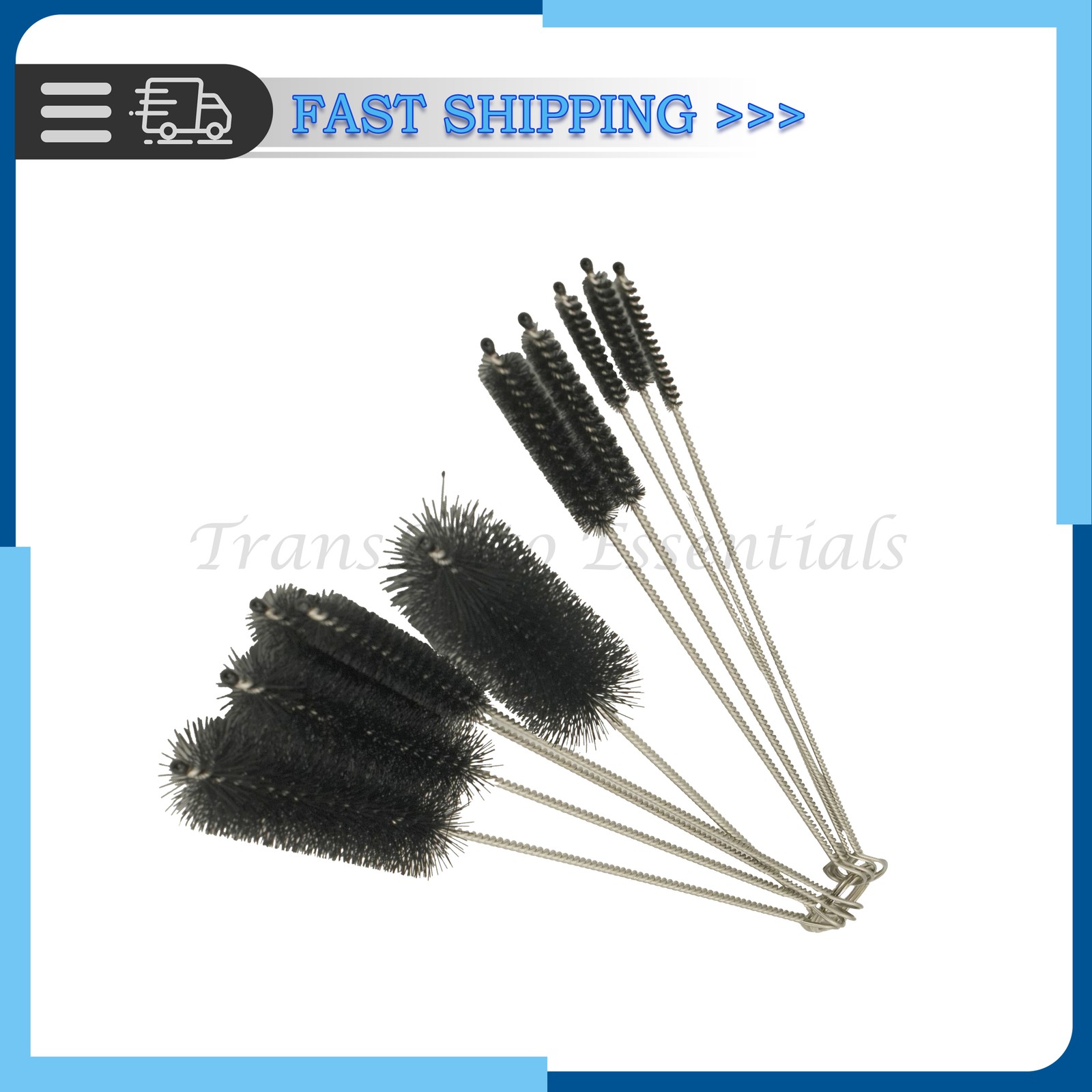 10PCS Set Nylon Small Long Cleaning Straw Brush Cleaner Bottle Tube Pipe US
