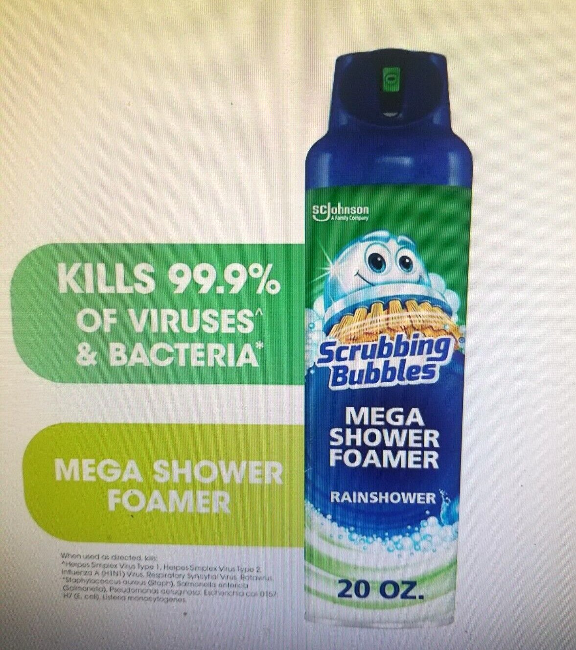RAINSHOWER SCRUBBING BUBBLES MEGA SHOWER FOAMING BATHROOM CLEANER (3 PK , 20 OZ)